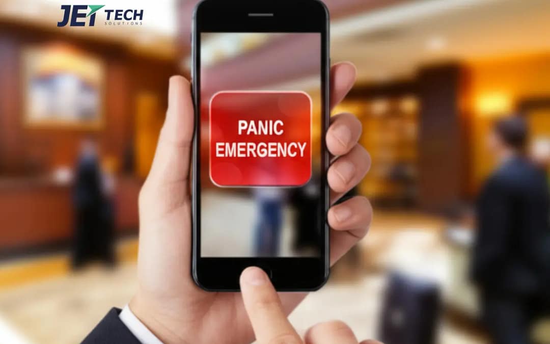 panic button linked to mobile phone