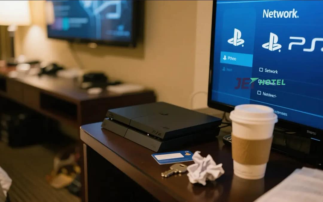 how to connect ps4 to hotel wifi with browser