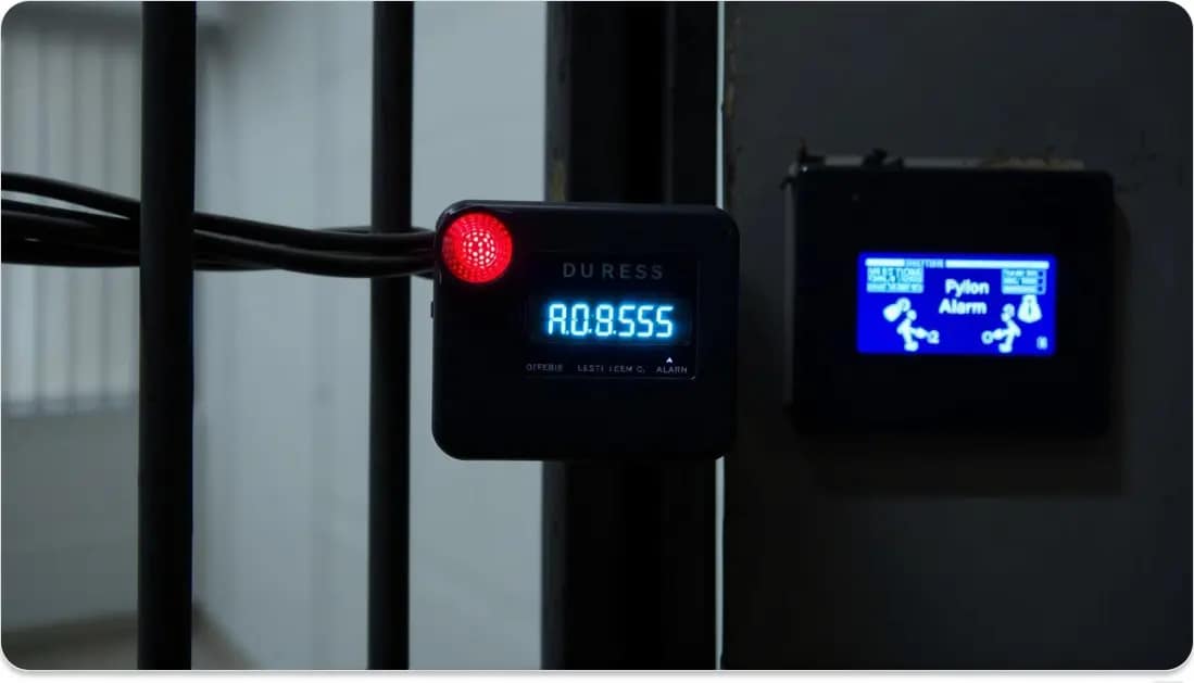 A duress alarm system in the prison A duress alarm system in the prison