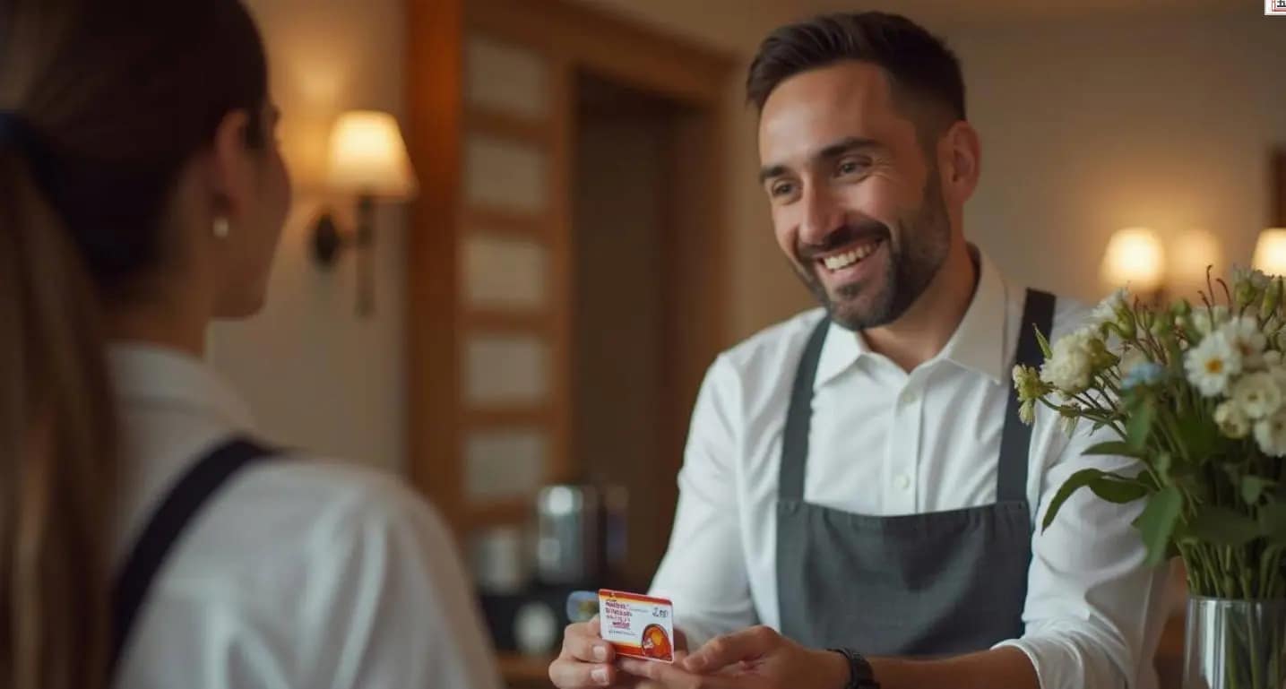 It is better to tip by card It is better to tip by card