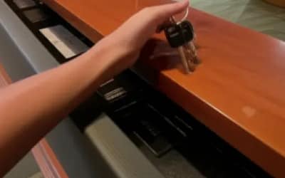 panic button door lock