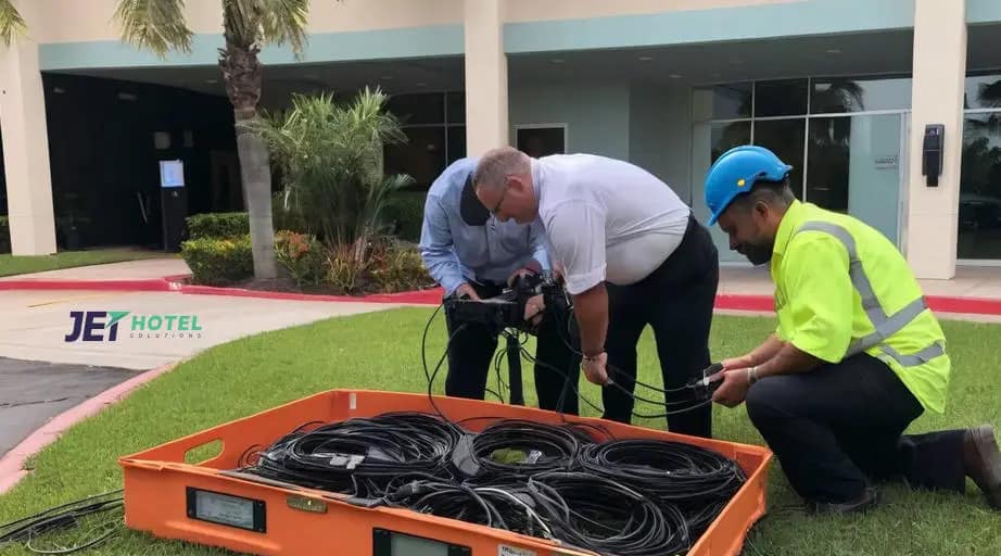 installing business fiber for hotel installing business fiber for hotel
